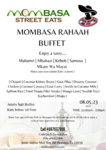 Read more about the article Mombasa Rahaah Buffet at A Pop Up Cafe