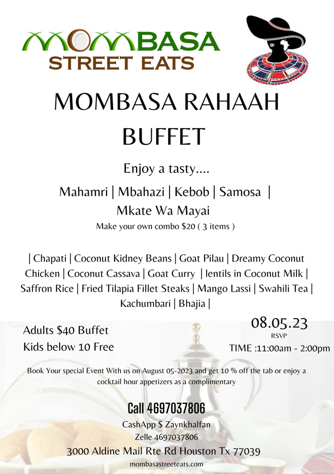 Read more about the article Mombasa Rahaah Buffet at A Pop Up Cafe