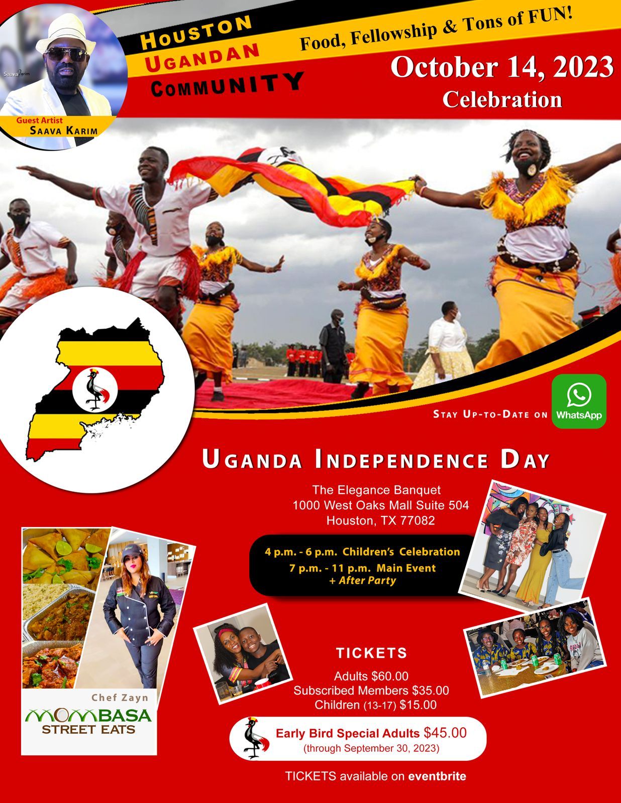 You are currently viewing Join us for a Flavorful Fiesta at the 61st Uganda Independence Day Celebration!